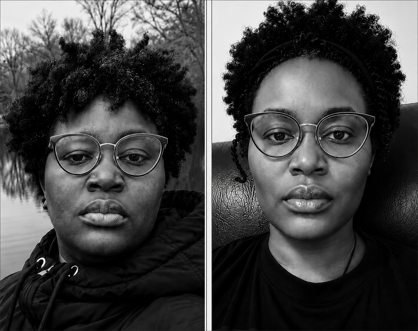 Séraphine before and after transformation